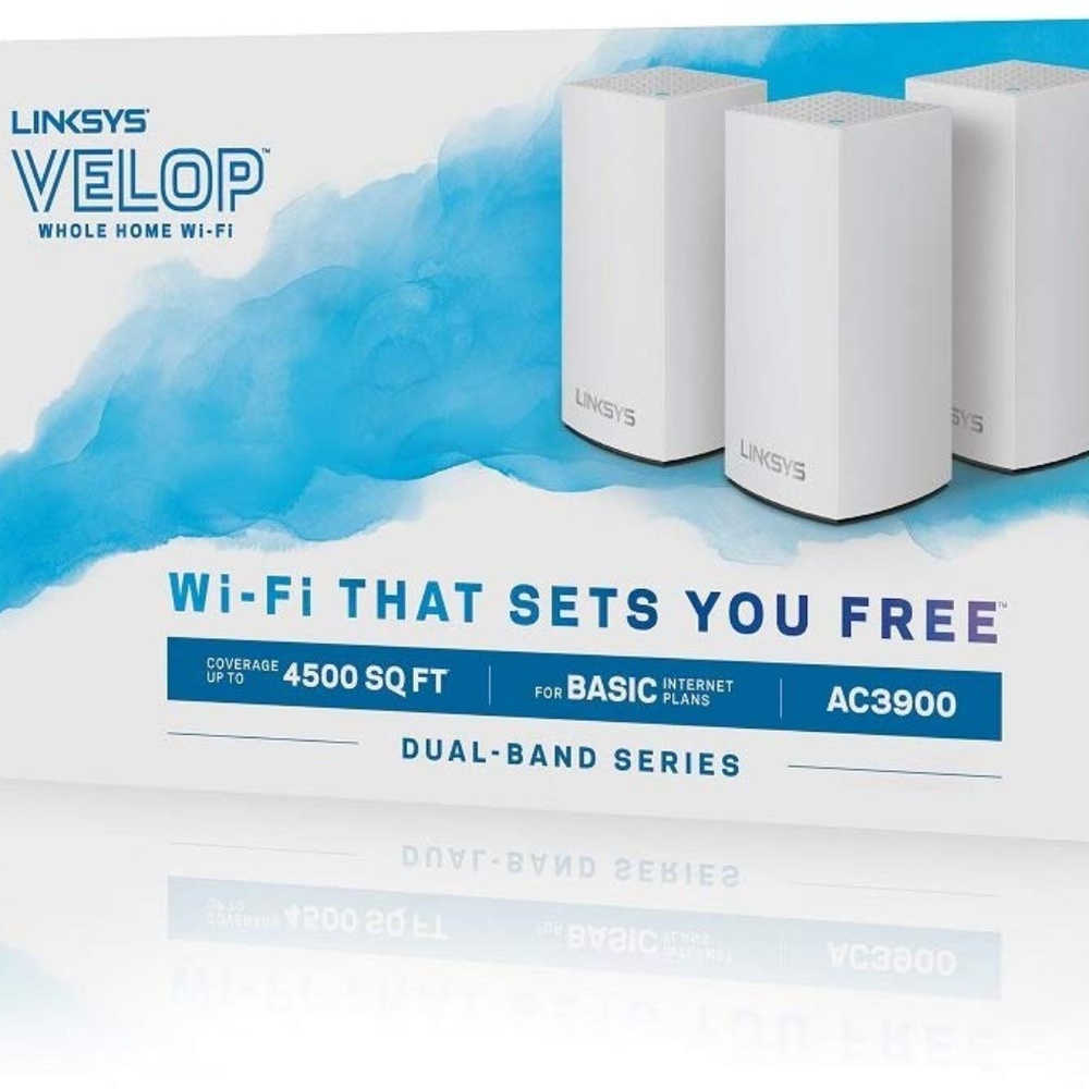 Linksys Velop WIFI Router/Extender 3-pack White